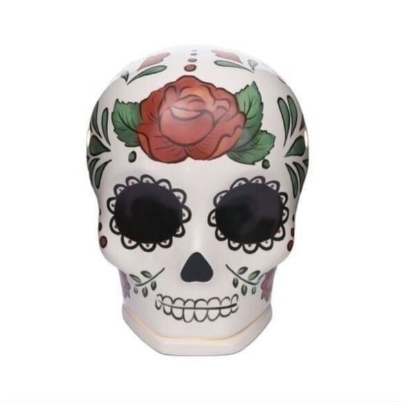 Ceramic Sugar Skull Decor - Picture 1 of 8
